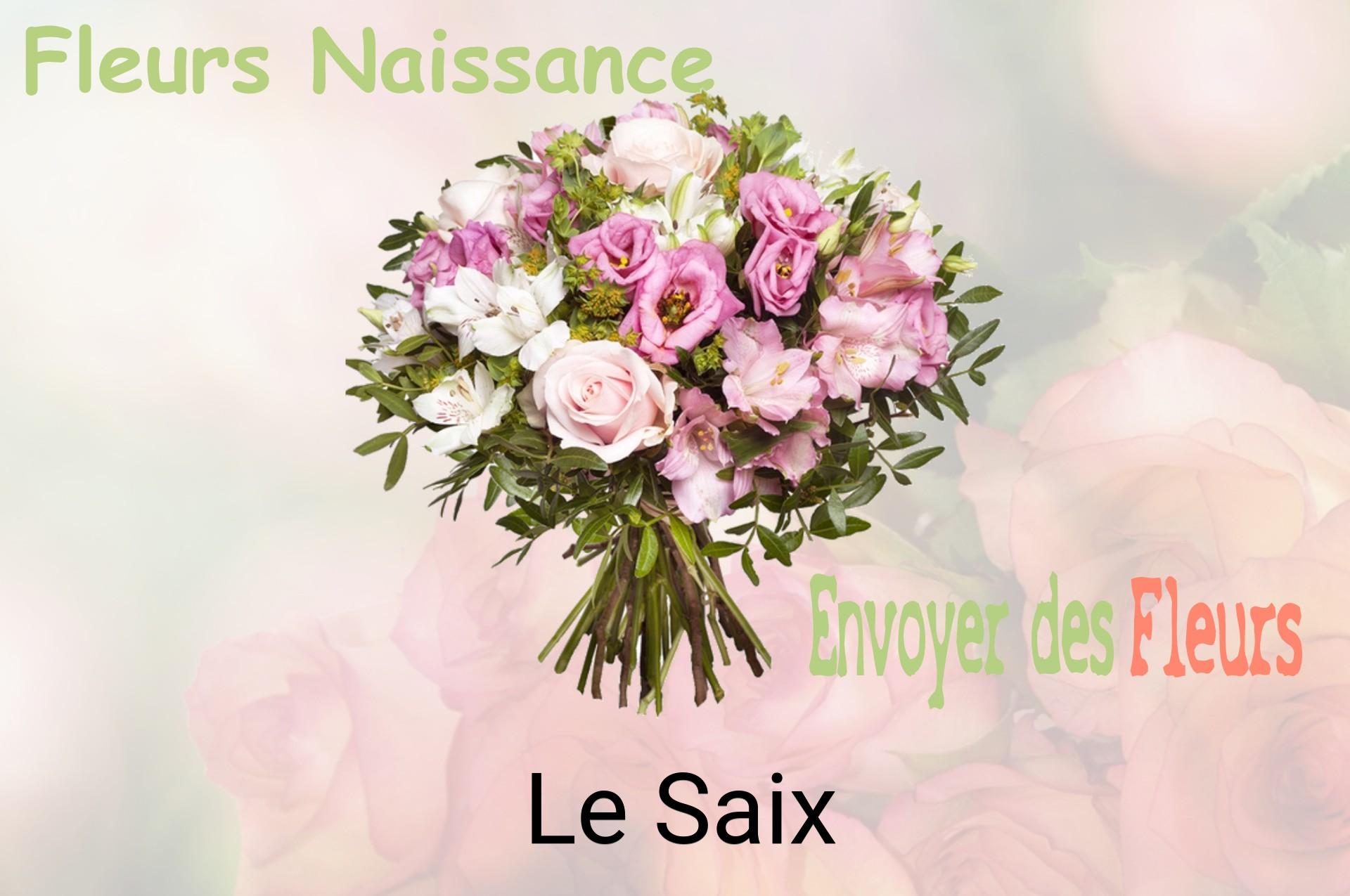 Bouquet de fleurs de naissance livré à Le Saix